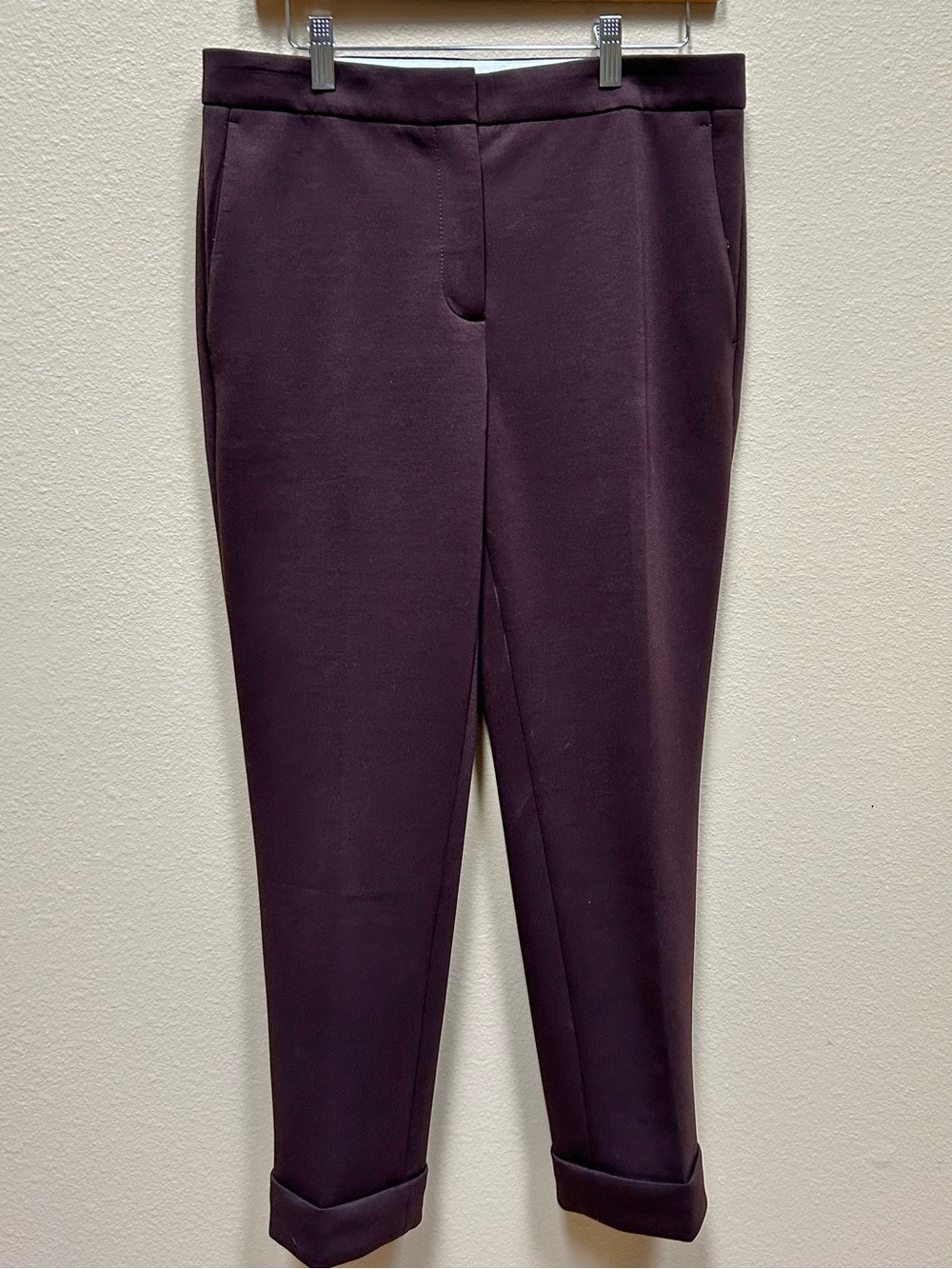 LIKE NEW! Mocha Brown Ann Taylor Slim Cuffed Ankle Pants — SZ 8